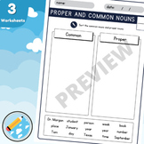Proper and Common Nouns Worksheets
