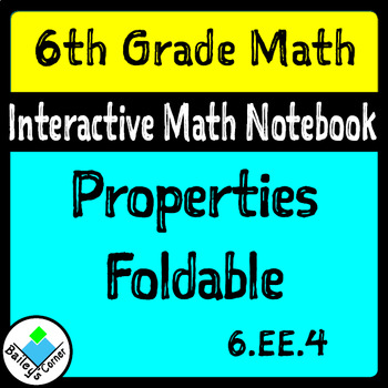 Preview of Properties Foldable for Interactive Notebook