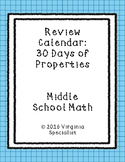 Properties Review Calendar