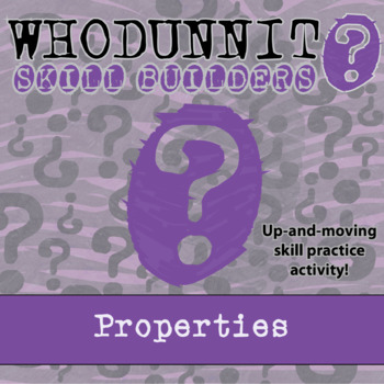 Preview of Properties Whodunnit Activity - Printable & Digital Game Options