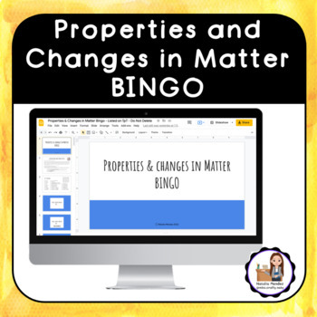 Preview of Properties and Changes in Matter BINGO 