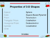 Properties of 3-D Shapes - PowerPoint