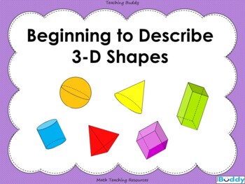 Preview of Beginning to Describe 3-D Shapes