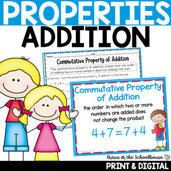 Preview of Properties of Addition Activities and Worksheets