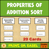 Properties of Addition Sort Activity with Easel Option