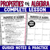Properties of Algebra Guided Lesson Notes Practice - Assoc
