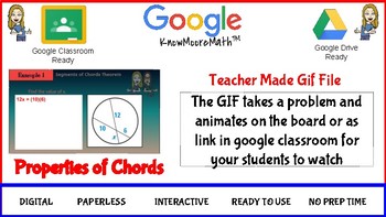 Preview of Properties of Chords Teacher Made GIF File