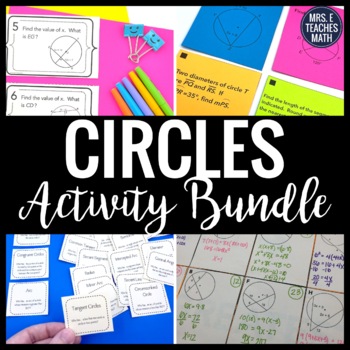 Preview of Circles Activity Bundle