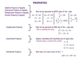 Properties of Equality