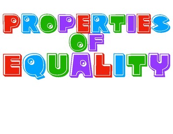 Properties of Equality Anchor Chart by Mr Alexander | TpT