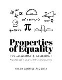 Properties of Equality and Solving One and Two-Step Equations