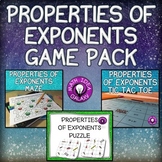Properties of Exponents Activities Bundle
