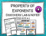 Properties of Exponents Discovery Lab and Notes for Intera
