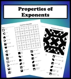 Properties of Exponents Color Worksheet
