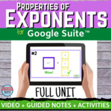 Properties of Exponents Digital Unit | FULL UNIT