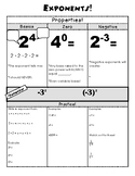 Properties of Exponents! Doodle Notes