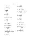 Properties of Exponents Exam