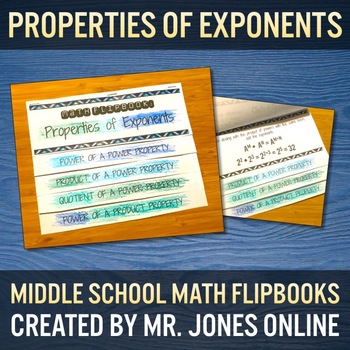 Preview of Properties of Exponents Flip Book