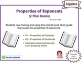 Properties of Exponents - Mini Books