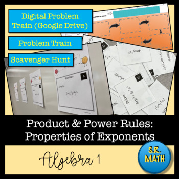 Preview of Properties of Exponents: Power and Product Rule, Digital and Physical Activities