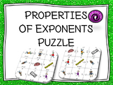 Properties of Exponents Puzzle