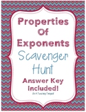 Properties of Exponents Scavenger Hunt
