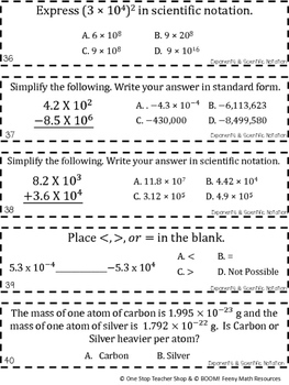 8th Grade Math Game | Properties of Exponents & Scientific Notation