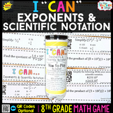 8th Grade Math Game | Properties of Exponents & Scientific