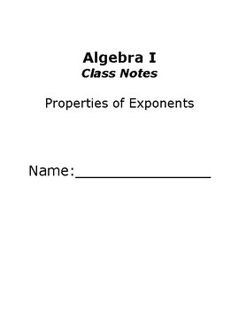 properties of exponents homework 1