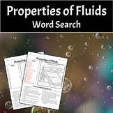 Properties of Fluids Word Search Worksheet