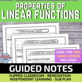 Properties of Functions Guided Notes for Video Lessons