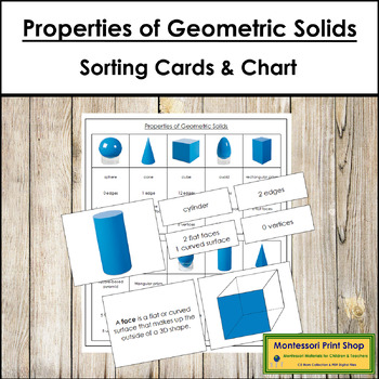 Preview of Properties of Geometric Solids - Montessori Geometry