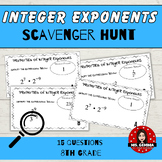 Properties of Integer Exponents : Scavenger Hunt