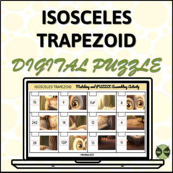 Preview of Properties of Isosceles Trapezoid - Digital Puzzle