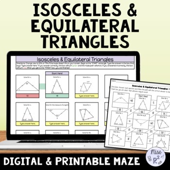 isosceles and equilateral triangles practice worksheet