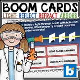 Properties of Light Reflection and Refraction Boom Cards 3