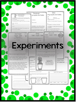 Properties of Liquids and Solids 2nd Grade Science | TpT