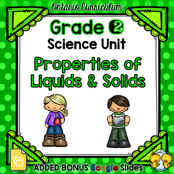 Preview of Properties of Liquids and Solids – Grade 2 Science Unit