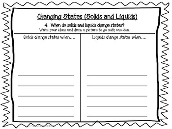 Properties of Liquids and Solids Task Cards and Worksheets | TpT