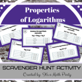 Properties of Logarithms - Scavenger Hunt Activity