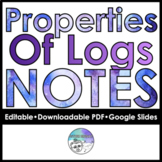 Properties of Logs Notebook Notes