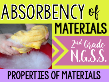 Preview of Properties of Materials-Absorbency- Science Inquiry Investigation- (2-PS1)-NGSS