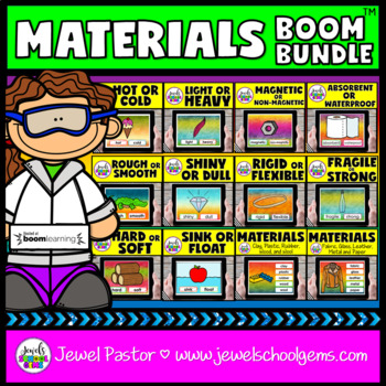Preview of Properties of Materials Digital Activities and Science BOOM Cards™ BUNDLE