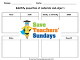 Properties of Materials Lesson plan, PowerPoint and Worksheet