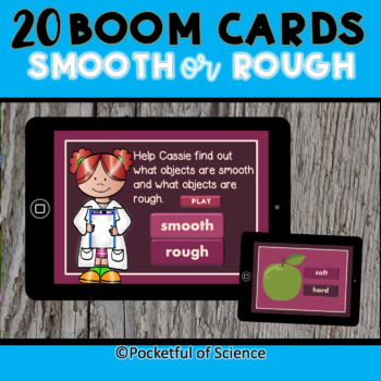 Preview of Properties of Materials -Smooth or Rough (Texture) Boom-Cards