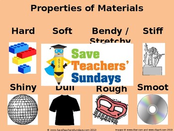 Preview of Properties of Materials Unit - 8 Lessons (1st to 2nd Grade)