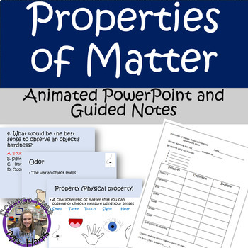 Preview of Properties of Matter ANIMATED PowerPoint & Notes