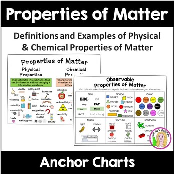 Preview of Properties of Matter Anchor Charts
