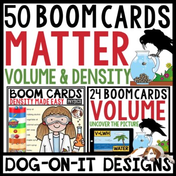 Preview of Physical Properties of Matter Density Volume Measuring Boom Cards Bundle