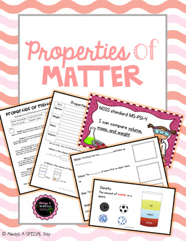 Properties of Matter Bundle by Always a SPECIAL Day | TPT